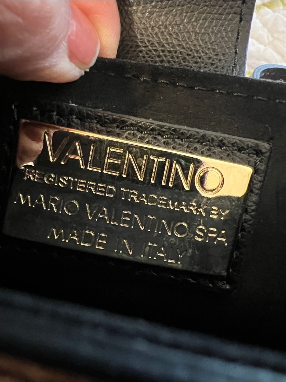 Valentino Black  Top-Handle with Strap Bag with Gold Hardware - Picture 11 of 12